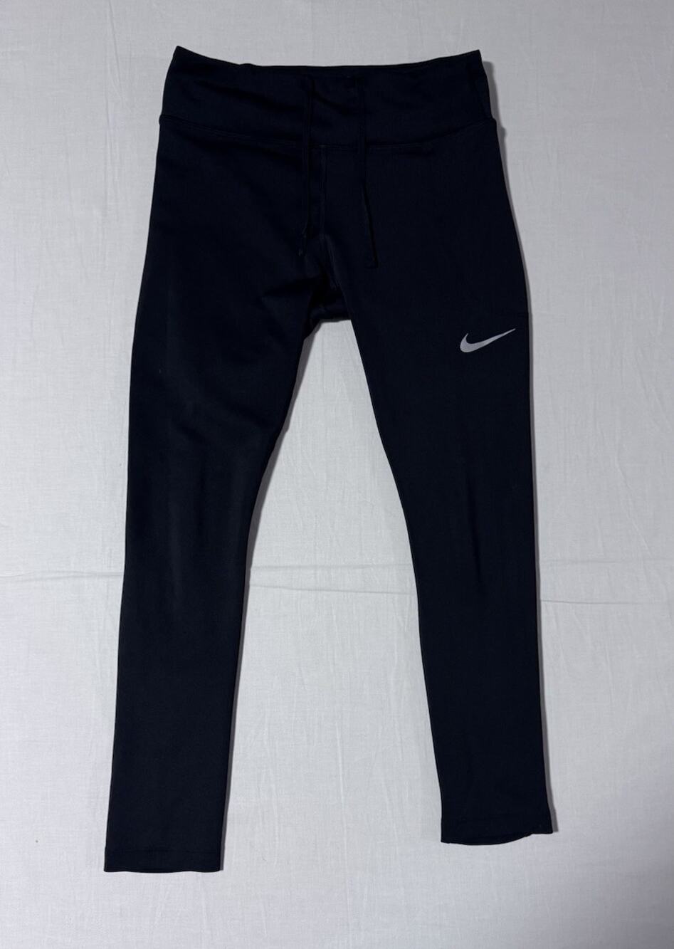 Nike Women’s Black Cropped Leggings Running - Size Small - Back Zipper Pocket